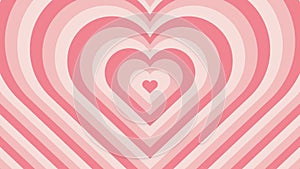 Hearts background. Pink romantic pattern for Valentine\'s Day. Alternating concentric hearts in soothing pinks. photo