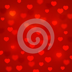 Hearts bokeh background