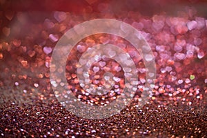 Hearts bokeh light background