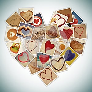 Hearts collage