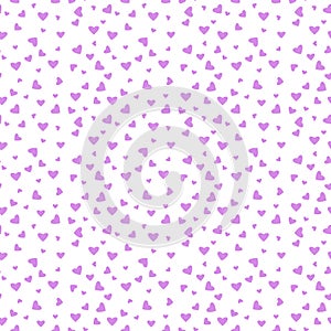 Hearts Confetti Seamless Pattern