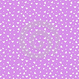 Hearts Confetti Seamless Pattern