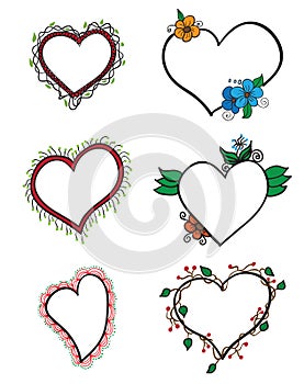 hearts design elements