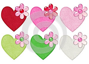 Hearts with Flowers