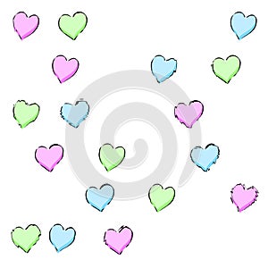 hearts pattern background