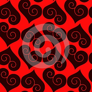 Hearts pattern seamless