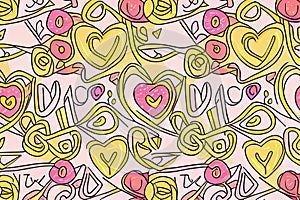 Hearts and Roses wallpapper