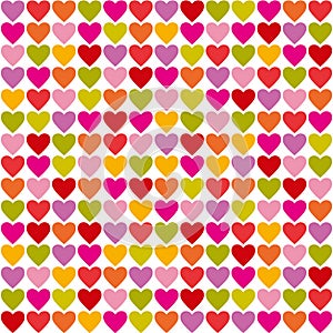 Hearts seamless pattern