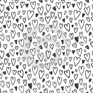 Hearts seamless pattern