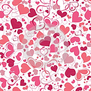 Hearts seamless pattern