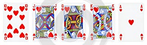 Hearts Suit Playing Cards