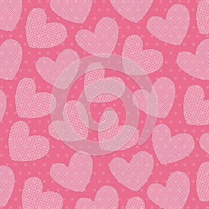 Hearts symbol of love and passion background