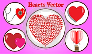 Hearts Vector Set 1