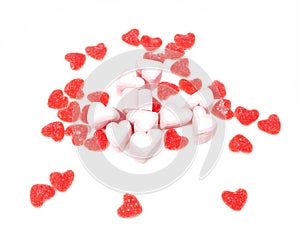 Heartshaped candy photo