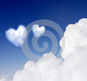 Heartshaped cloud photo