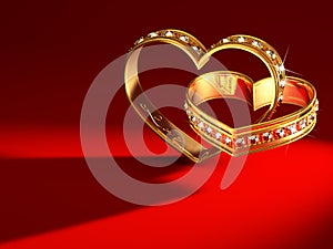 Heartshaped rings photo