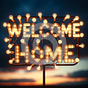 Heartwarming Entrance with Welcome Home Doormat