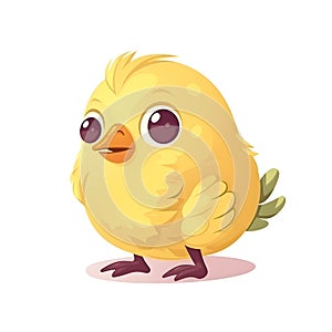A heartwarming illustration of an endearing baby chick