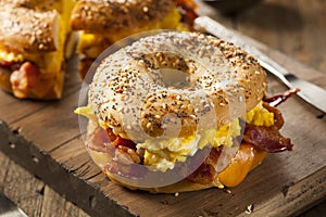 Hearty Breakfast Sandwich on a Bagel