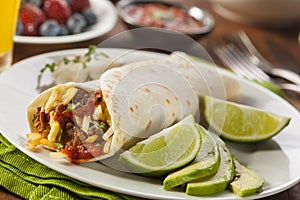 Hearty Chorizo Breakfast Burrito