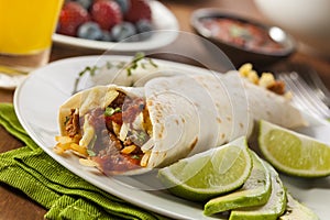 Hearty Chorizo Breakfast Burrito