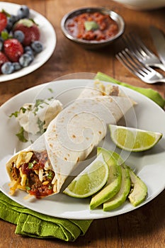 Hearty Chorizo Breakfast Burrito