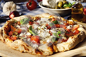 Hearty Greek Style Pizza