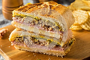 Hearty Homemade Cubano Pork Sandwich photo