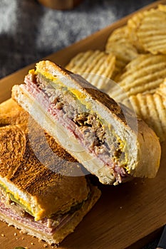 Hearty Homemade Cubano Pork Sandwich photo