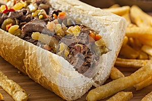 Hearty Italian Beef Sandwich