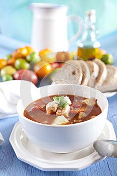 Hearty vegetable soup