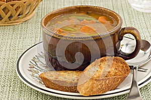 Hearty vegetable soup