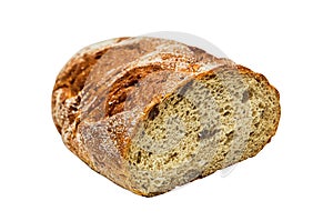 Hearty wheat-rye bread with coriander and raisins photo