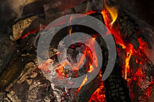 In the heat of a campfire at night