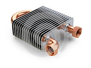 Heat exchanger with tubes for connection of Industrial cooling u