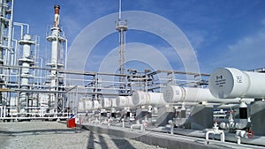 Heat exchangers in a refinery photo