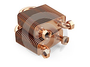 Heat exchangers with tubes for connection of Industrial cooling