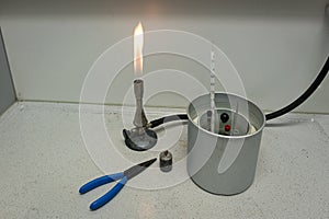 Heat experiment in science class