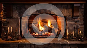 heat fire in fireplace