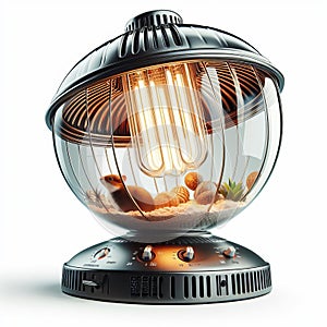 112 19. Heat Lamp_ An electric light fixture that emits radian photo