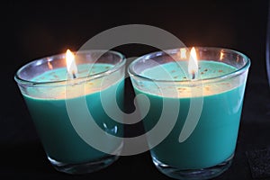 Heat light candles happy love color illusion photo