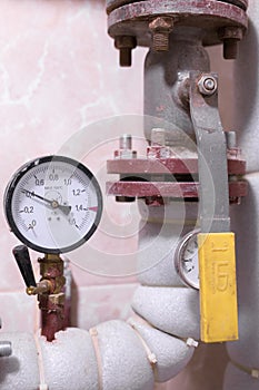 Heat metering : heat meters, meters of heat in the house. engine