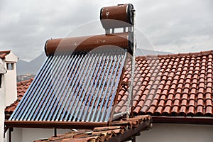 Heat Pipe Solar Collector at Rooftop