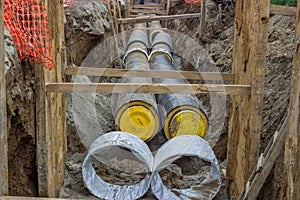 Heat pipes in trench 2