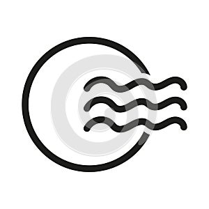 Heat preheat icon. thermal arrows pictogram. Vector illustration. stock image.
