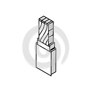 heat resistant flame retardant isometric icon vector illustration