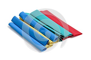 Heat shrinkable plastic tubes