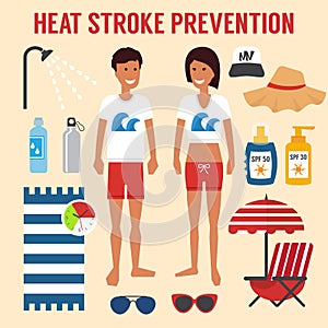 Heat sun stroke prevention.