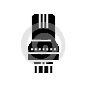 heat thermostat radiator glyph icon vector illustration