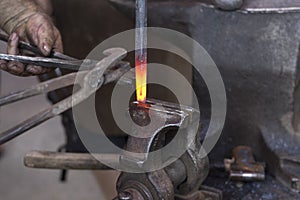 Heated metal